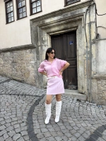 Oversize Gömlek Pembe