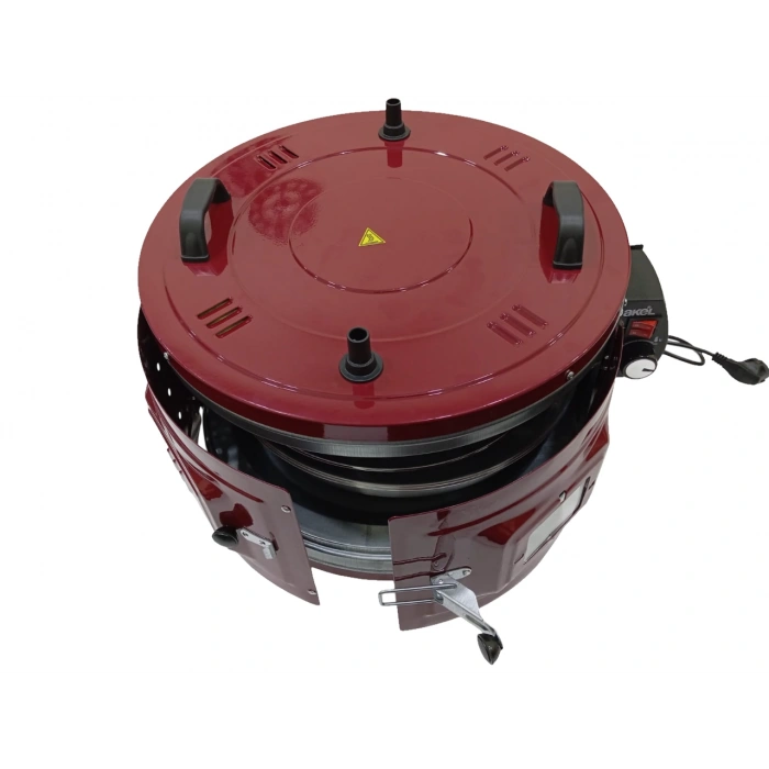 AF110 Şehzade Termostatlı Çift Tepsili Fırın Bordo Renk