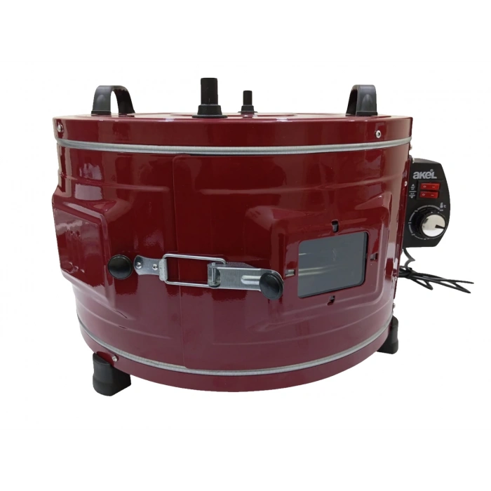 AF110 Şehzade Termostatlı Çift Tepsili Fırın Bordo Renk