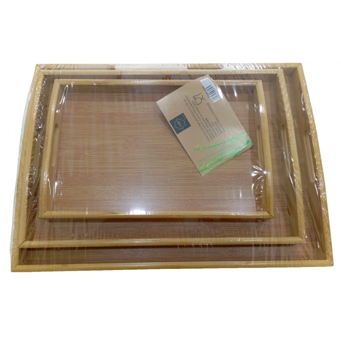 DMR HOME Bambu 3lü Tepsi