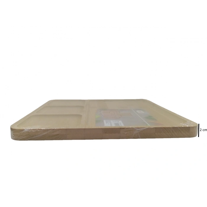 YAKUT Bambu 4 Bölmeli Sunum Tabağı