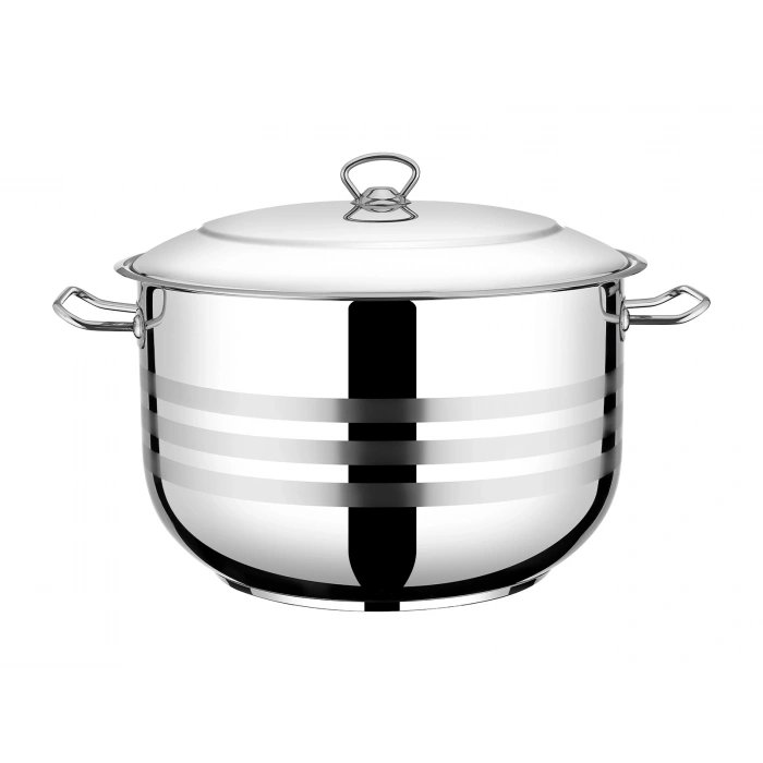 Gümüşer Gastro Tencere 32 x 20 14,5 Lt - Paslanmaz Çelik 304 Kalite