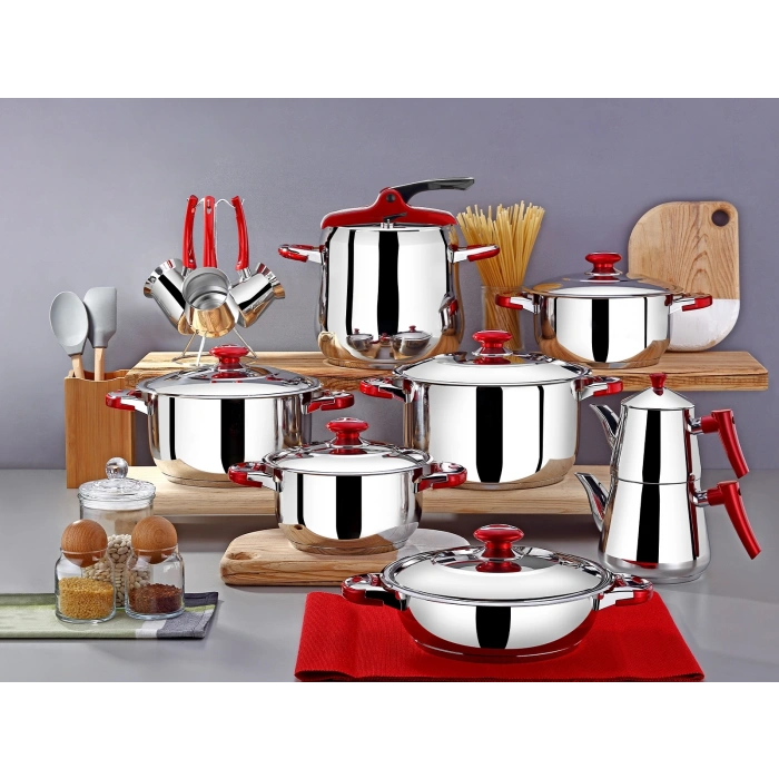 Gümüşer Çeyiz Seti - 20 Parça - Paslanmaz Çelik 304 Kalite