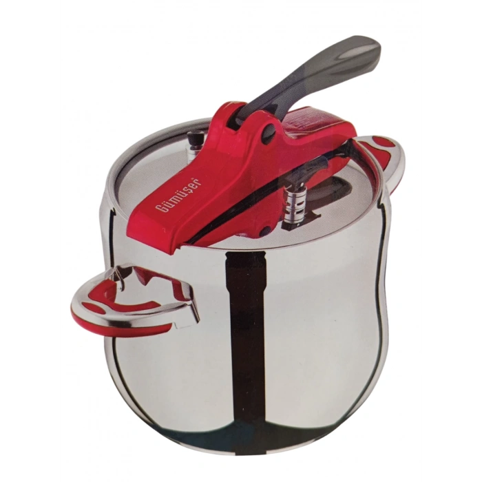 Gümüşer Klasik Düdüklü Tencere 9 Lt- Paslanmaz Çelik 304 Kalite