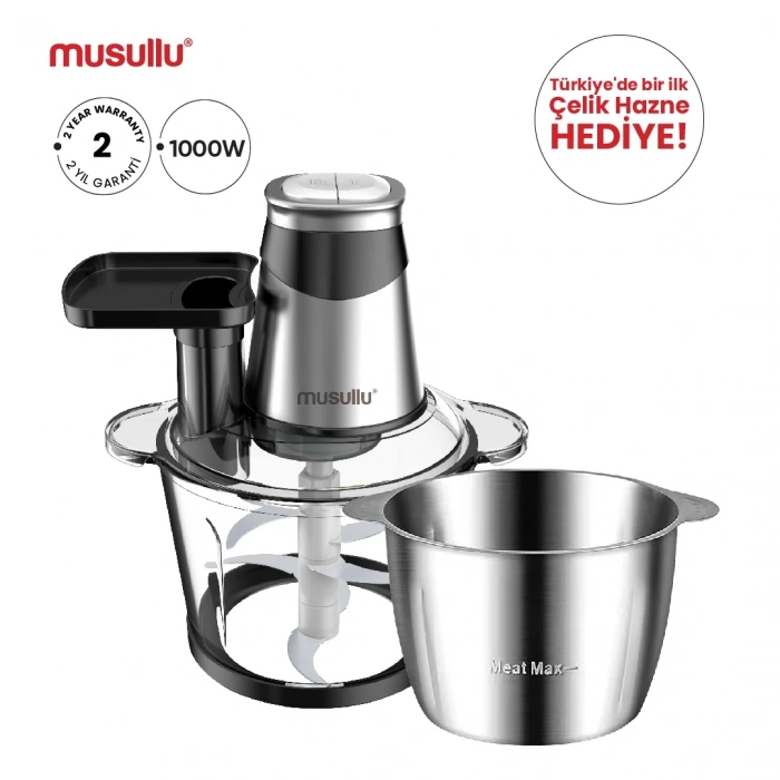 Musullu Rondo Doğrayıcı 3-Litre (RENDELİ) MSL-1226-3