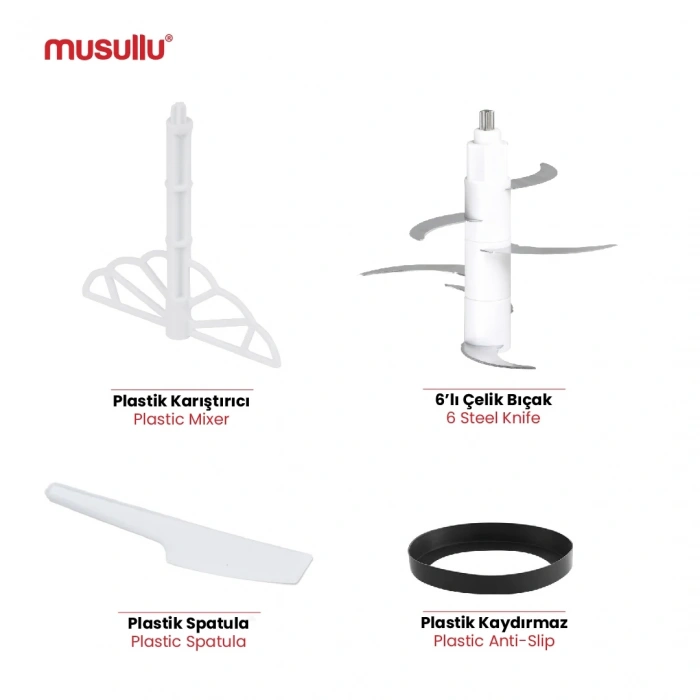 Musullu Rondo Doğrayıcı 3-Litre (RENDELİ) MSL-1226-3