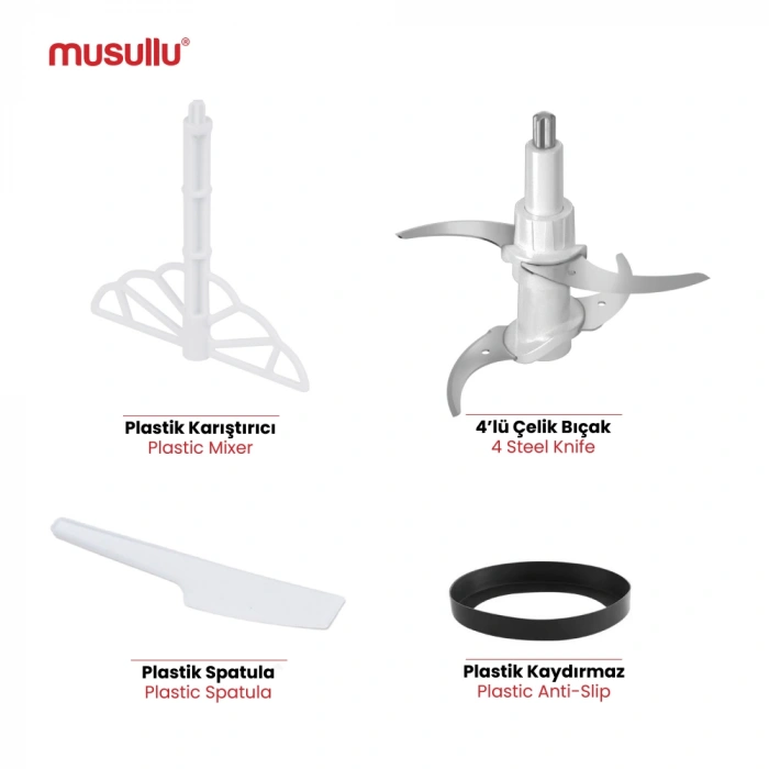 Musullu Rondo Doğrayıcı - 2 Litre msl-1221-2