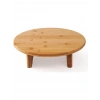 Bambu Yuvarlak Kesme Tahtası Ayaklı 30 x 30 x 7