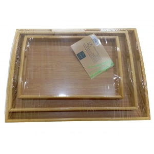 DMR HOME Bambu 3lü Tepsi