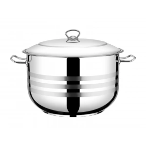 Gümüşer Gastro Tencere 34 x 22 18 Lt - Paslanmaz Çelik 304 Kalite