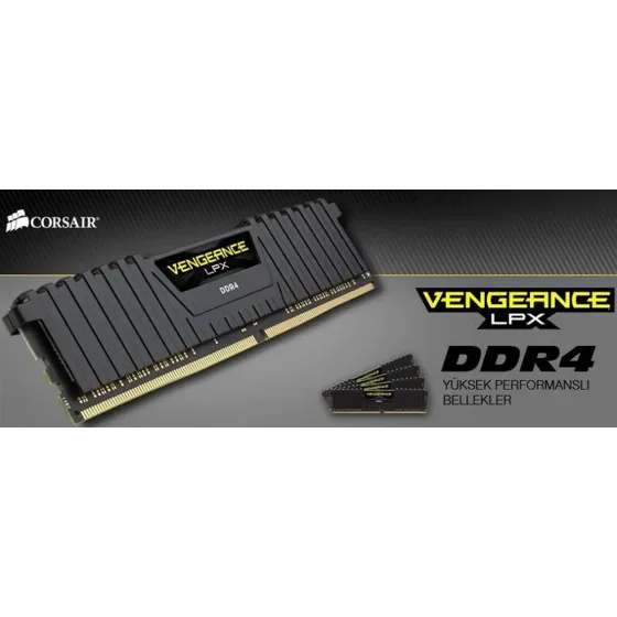 Corsair Vengeance LPX 128 GB 3200MHz (4x32GB) CM4X32GC3200C16K2Ex4 DDR4 Soğutuculu Performans Ram Bellek (Bulk/Kutusuz)