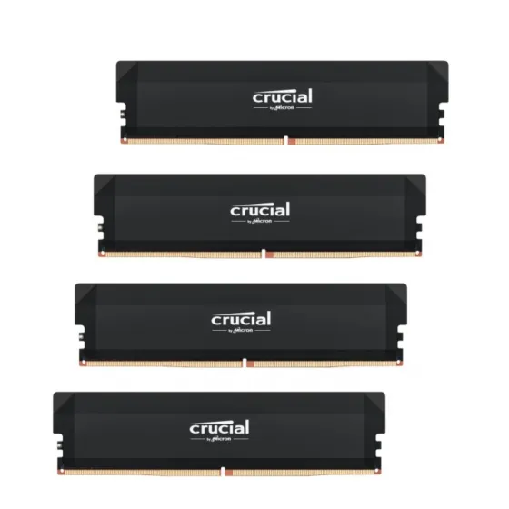 Crucial Pro 256GB 5600MHz DDR5 (4x64GB) CP64G56C46U5x4 Soğutuculu DDR5 Ram Bellek