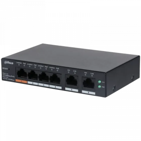 DAHUA CS4006-4ET-60 4 PORT 4XGE-2XGE YÖNETİLEBİLİR 60W POE SWİTCH