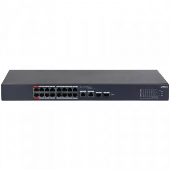 DAHUA CS4218-16ET-240 16 PORT 16XFE-2XGE-2XGE/SFP YÖNETİLEBİLİR 240W POE SWİTCH