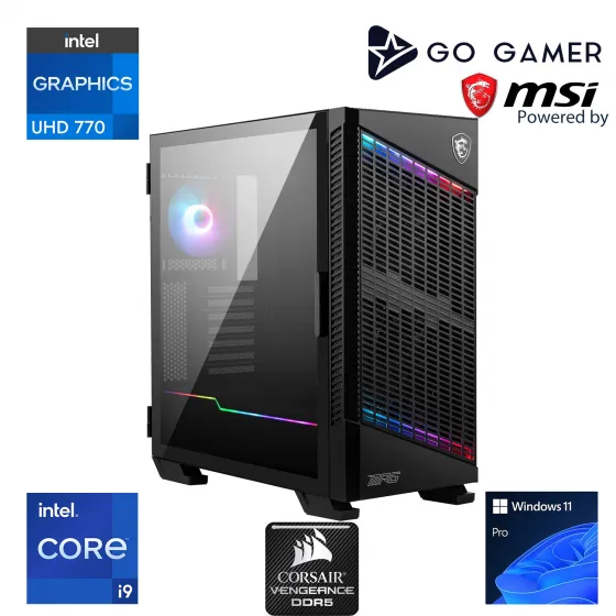 Go Gamer CR43 Intel Core i9 14900K / Z790 / 64GB DDR5 6000MHZ / 1TB 14200-14100MB-SN NVMe Gen5 SSD / 360mm Sıvı Soğutma / Windows 11 Pro / CPU Render İş İstasyonu