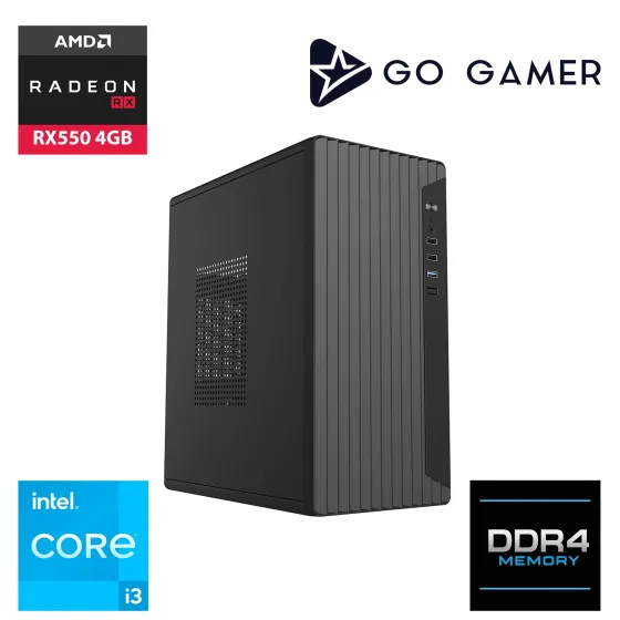 Go Gamer E43 Intel Core i3 10100F / 16GB DDR4 / 1TB SSD / RX550 4GB / OEM Ev Ofis Paket