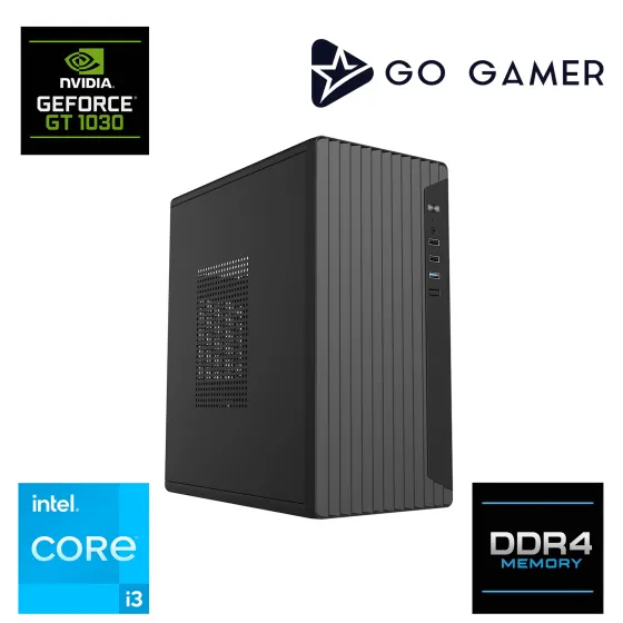 Go Gamer E47D Intel Core i3 10100F / 16GB DDR4 / 512GB SSD / Nvidia GT1030 4GB / MSI 24 / OEM Ev Ofis Paket