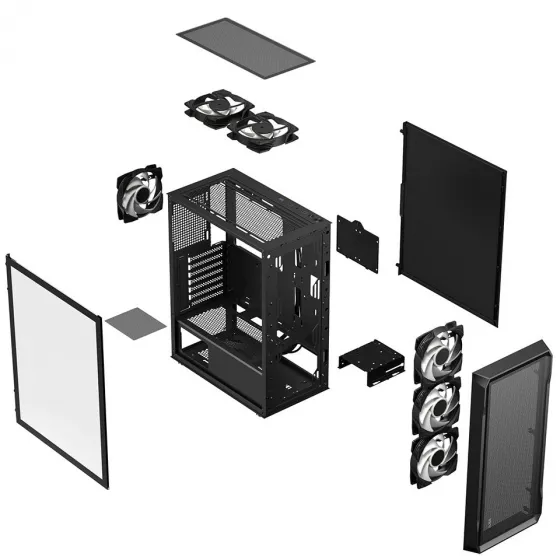 Go Gamer E501F Intel Core Ultra 7 270K Plus / 32GB DDR5 / 2TB SSD / Intel HD ARC XE2 Integrated Graphics / 240mm Sıvı Soğutma / OEM Ev Ofis Paket