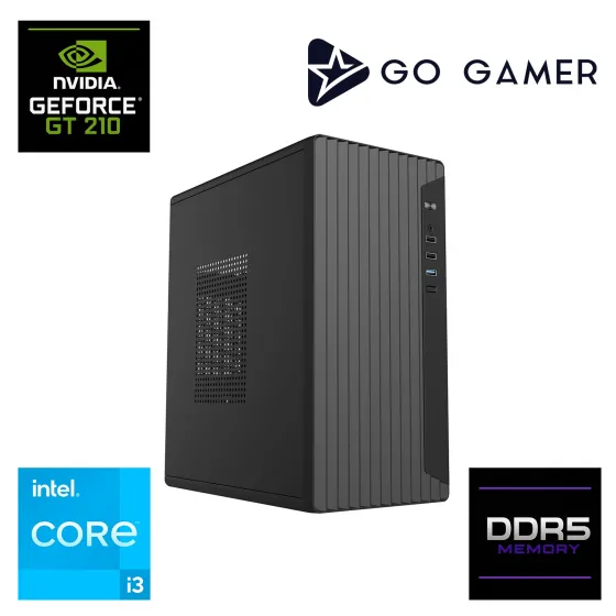 Go Gamer E53DF Intel Core i3 12100F / 16GB DDR5 / 1TB SSD / Nvidia GT210 / MSI 24 / OEM Ev Ofis Paket