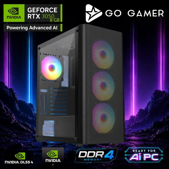 Go Gamer E580 Intel Core i7 13700F / 32GB DDR4 / 1TB SSD / RTX3050 8GB / OEM Gaming Paket