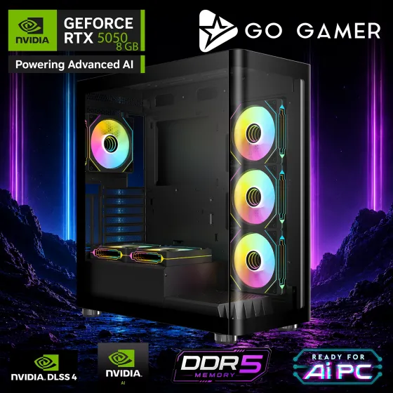 Go Gamer E583DP Intel Core i7 13700F / 32GB DDR5 / 1TB SSD / RTX5050 8GB / MSI 27 200Hz. 0.5MS / OEM Gaming Paket