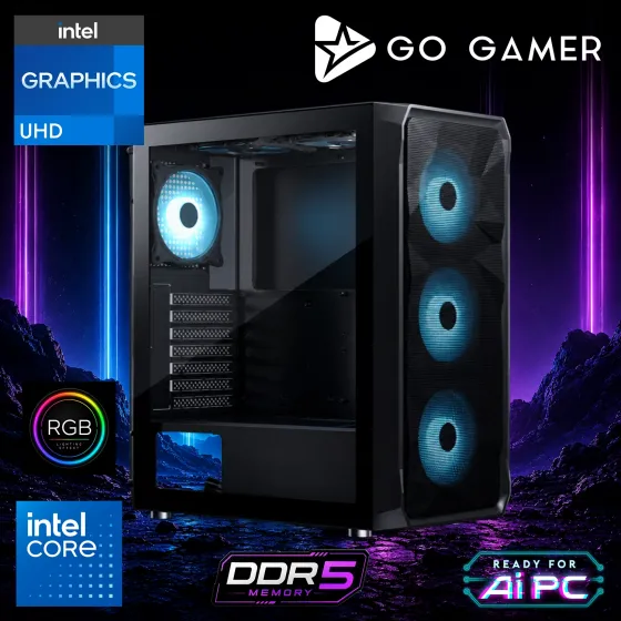 Go Gamer E740D Intel Core i9 14900K / 32GB DDR5 / 2TB SSD / Intel UHD Graphics / 240mm Sıvı Soğutma / MSI 27 200Hz. 0.5MS / OEM Ev Ofis Paket