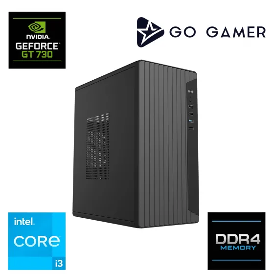 Go Gamer E88D Intel Core i3 13100F / 16GB DDR4 / 1TB SSD / Nvidia GT730 / MSI 24 / OEM Ev Ofis Paket