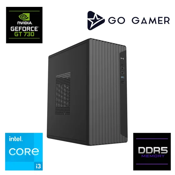 Go Gamer E88DF Intel Core i3 13100F / 16GB DDR5 / 1TB SSD / Nvidia GT730 / MSI 24 / OEM Ev Ofis Paket