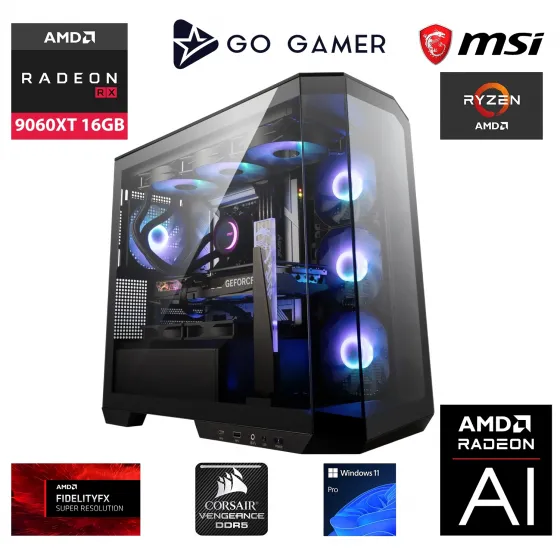 GA1980P AMD Ryzen 9 9900X / 256GB DDR5 5600Mhz / 4TB NVMe SSD 7300-7000MB-sn / RX 9060XT 16GB / 240mm Sıvı Soğutma / OEM Parça Paketi