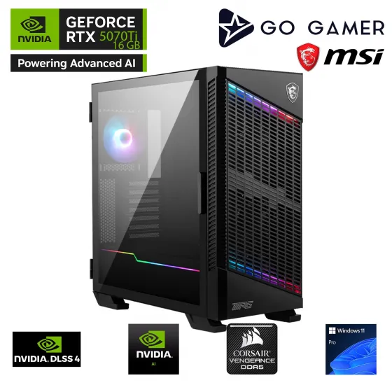 GA2278DK AMD Ryzen 9 9950X3D / 32GB DDR5 6000Mhz / 1TB NVMe SSD 5000-3600MB-sn Gen4 / RTX 5070Ti 16GB / 360mm Sıvı Soğutma / B650 / MSI 27 2K 180Hz. / OEM Parça Paketi