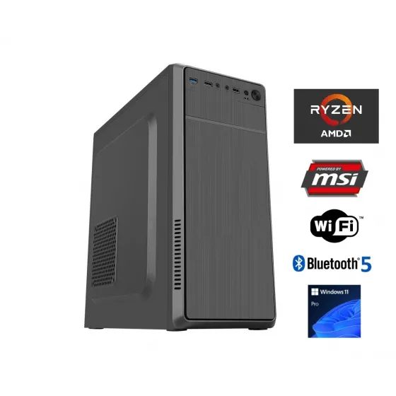 Go Gamer GA28 AMD Ryzen 5 5500 / 16GB 3200MHz / 1TB NVMe SSD 5000-3600MB-sn Gen4 / RX550 4GB / Windows 11 Pro Masaüstü Bilgisayar