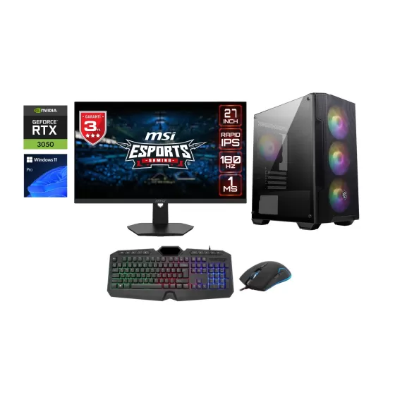 Go Gamer GO2037DE Intel Core i7 12700F 32GB 2TB SSD RTX3050 6GB Windows 11 Pro 27 Masaüstü Bilgisayar