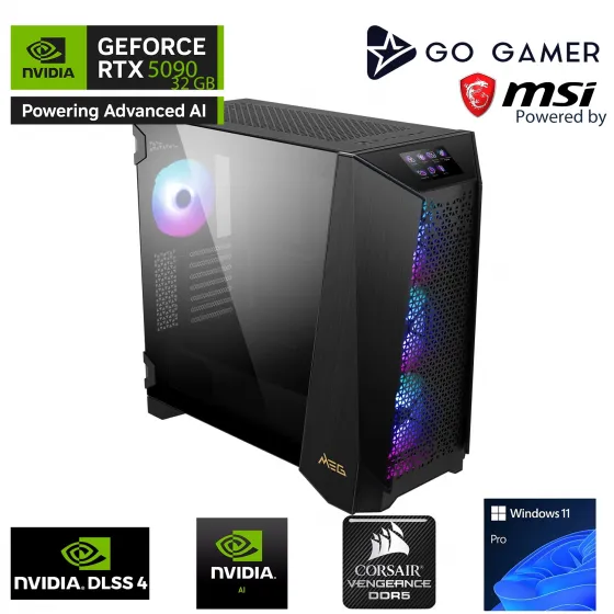 Go Gamer PS43 Intel Core i9 14900KF / 128GB 6000MHz DDR5 Ram / 4TB NVMe Gen5 SSD 14800-14000MB-sn / RTX5090 32GB / 360mm Sıvı Soğutma / Z790 Gaming / Windows 11 Pro Masaüstü Bilgisayar