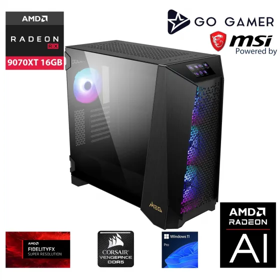 Go Gamer PS47 Intel Core Ultra 9 285K / 128GB 6000MHz DDR5 Ram / 2TB NVMe Gen5 SSD 14000-14700MB-sn / RX 9070 XT 16GB / 360mm Sıvı Soğutma / Z790 Gaming / Windows 11 Pro Masaüstü Bilgisayar