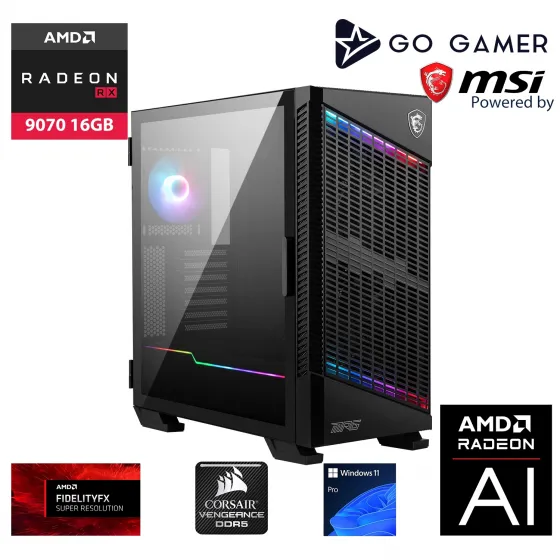 Go Gamer S1091K Intel Core i9 14900KF / 128GB 6000MHz DDR5 Ram / 4TB NVMe SSD 7300-7000MB-SN Gen4 / RX 9070 16GB / 360mm Sıvı Soğutma / Windows 11 Pro Masaüstü Bilgisayar
