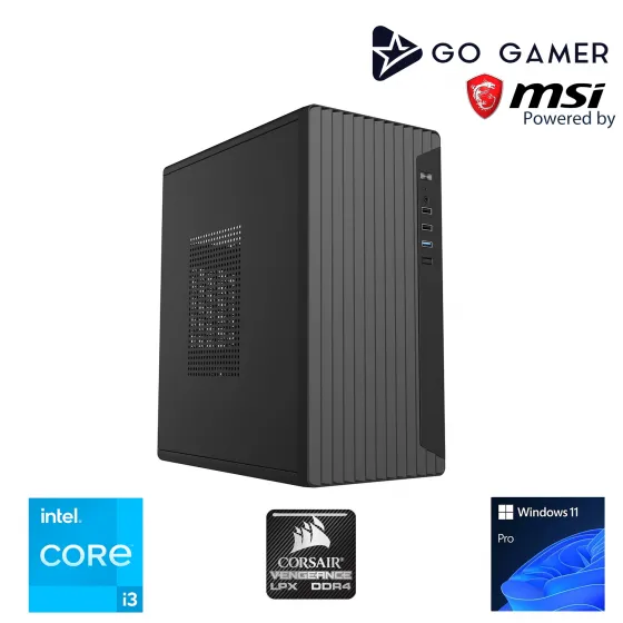 Go Gamer S67 Intel Core i3 13100F 16GB 512GB SSD GT730 Windows 11 Pro Masaüstü Bilgisayar