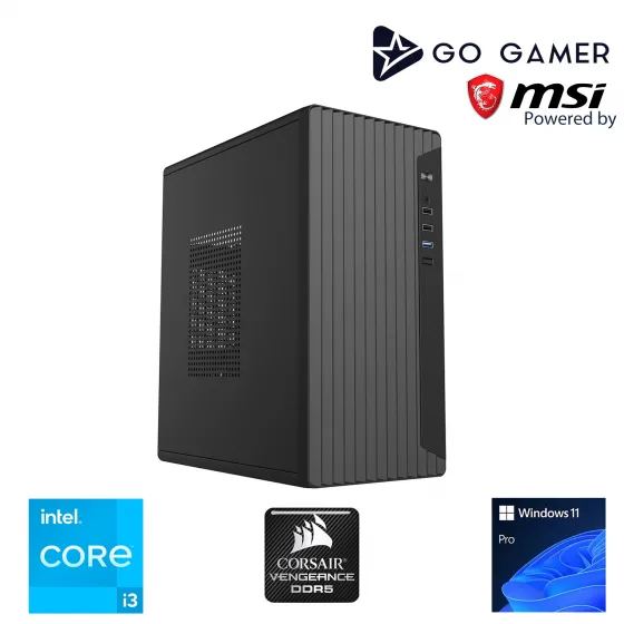 Go Gamer S95 Intel Core i3 12100 16GB DDR5 5200MHz 256GB SSD Windows 11 Pro Masaüstü Bilgisayar