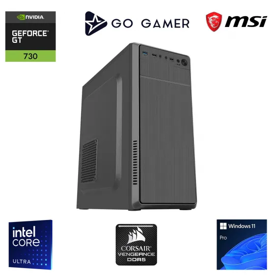 Go Gamer U11 Intel Core Ultra 5 225F / 32GB DDR5 5200MHz / 512GB m.2 SSD / GT730 4GB / Windows 11 Pro İş Bilgisayarı