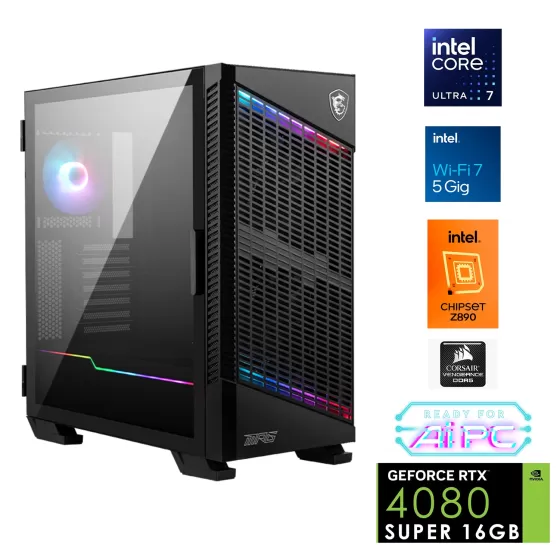 Go Gamer UFE22 Plus Intel Ultra 7 265KF Z890 64GB DDR5 6000MHz 4TB GEN4 SSD RTX4080 Super 360mm Sıvı Soğutma Windows 11 Pro