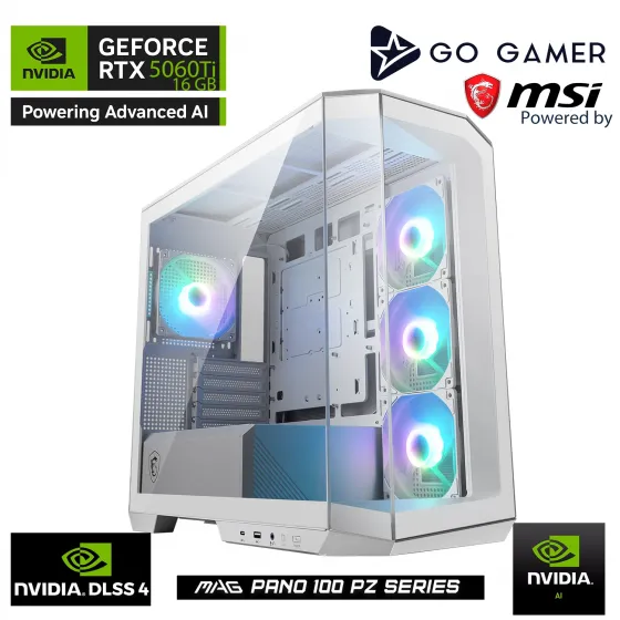 Go Gamer WE275P AMD Ryzen 7 9800X3D / 16GB DDR5 5600Mhz / 1TB NVMe m.2 SSD / RTX5060Ti 16GB / 360mm Sıvı Soğutma / Beyaz Kasa Gaming Paket