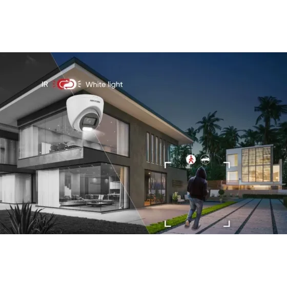 HIKVISION DS-2CD1327G2H-LIUF 2MP 2.8MM HYBRİD LİGHT SESLİ IP DOME KAMERA