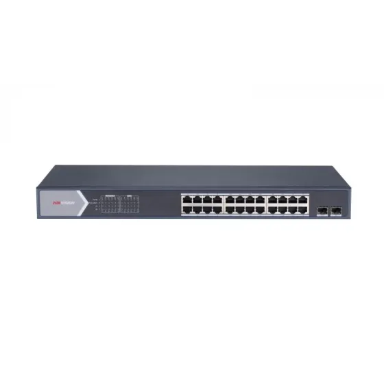 HIKVISION DS-3E1526P-SI 24XGE+2XGE/SFP 370W F.GİGABİT POE SWİTCH