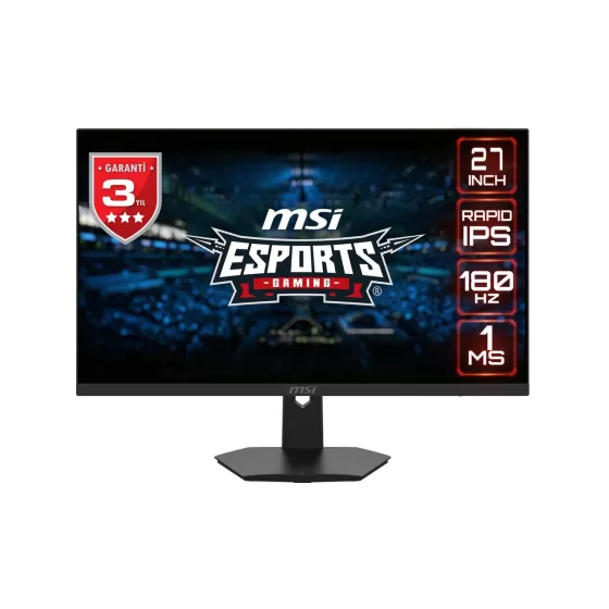MSI 27 G274F 1920x1080 (FHD) 16:9 FLAT RAPID IPS 180HZ 1MS ADAPTIVE-SYNC GAMING Monitör