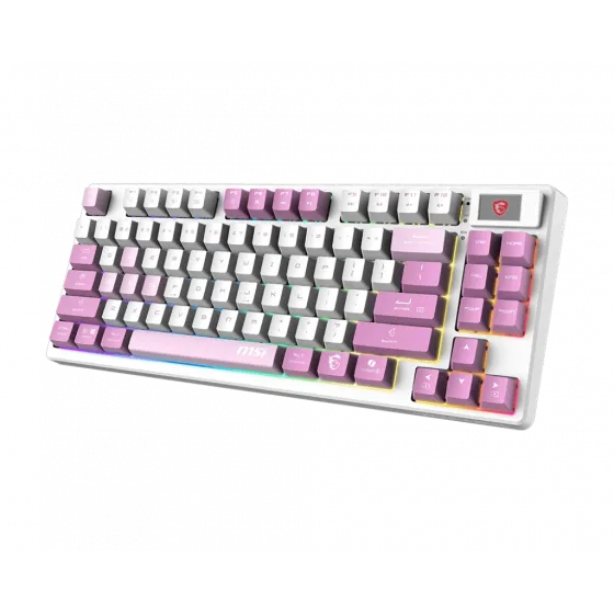 MSI FORGE GK600 TKL W VIOLET TR GAMING KLAVYE