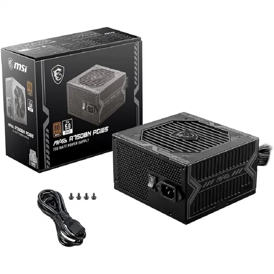 MSI MAG A750BN PCIE5 750W 80+ BRONZE POWER SUPPLY