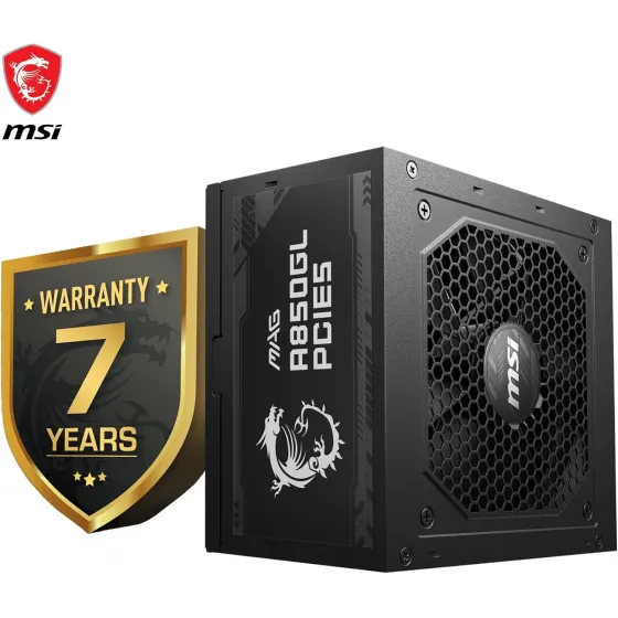 MSI MAG A850GL PCIE5 850W 80+ GOLD POWER SUPPLY