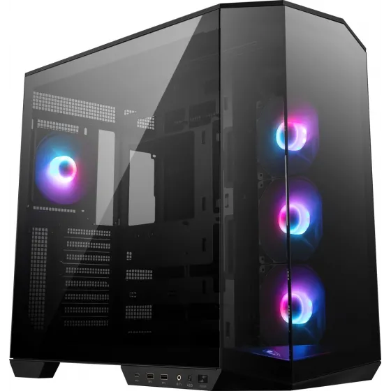 MSI MAG PANO 100R PZ Temperli Cam 3x120mm 1x120mm ARGB Fan ATX 650W 80+ Certified Panoramik Gaming Siyah Bilgisayar Kasası