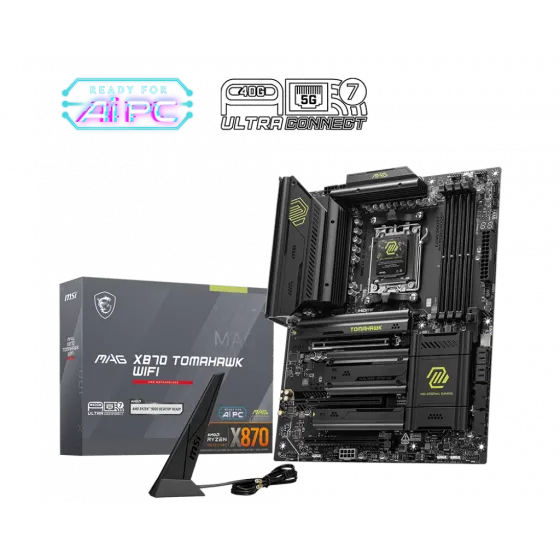 MSI MAG X870 TOMAHAWK WIFI AM5 DDR5 8400MHZ(OC) USB4 4x M.2 HDMI 5G LAN WIFI 7 RGB ATX