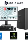 Go Gamer E504D Intel Core i7 12700F / 16GB DDR4 / 512GB SSD / Nvidia GT610 / MSI 24 100Hz. / OEM Ev Ofis Paket