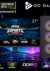 Go Gamer E577DF Intel Core i7 13700F / 32GB DDR5 / 1TB SSD / RTX3050 6GB / MSI 27 180Hz. / OEM Gaming Paket
